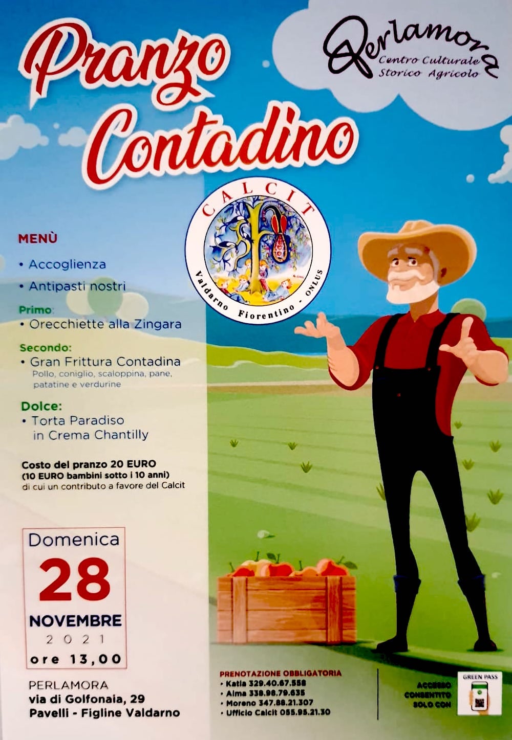 Pranzo contadino a Perlamora