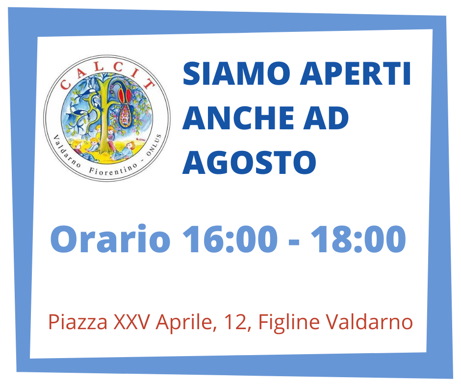 Ad agosto restiamo aperti