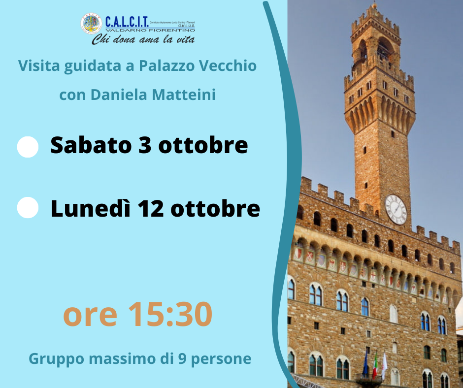 NUOVE DATE PER VISITA A PALAZZO VECCHIO