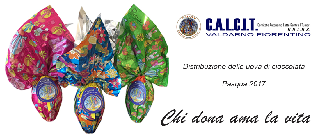 Distribuzione delle uova di cioccolata - Pasqua - C.A.L.C.I.T.