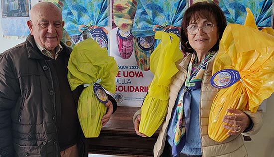 mario bonaccini alama lazzerini uova solidarietà calcit 2023